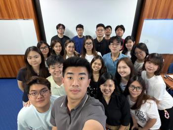 Photo of Ms. Florensia with students